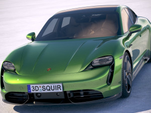 Porsche Taycan Turbo S 2020 vray Modèle 3D