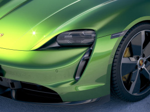 Porsche Taycan Turbo S 2020 vray Modèle 3D