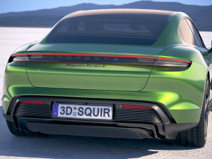 Porsche Taycan Turbo S 2020 vray Modèle 3D