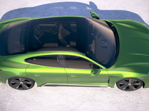 Porsche Taycan Turbo S 2020 vray Modèle 3D