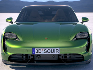 Porsche Taycan Turbo S 2020 vray Modèle 3D