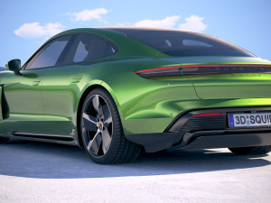 Porsche Taycan Turbo S 2020 vray Modèle 3D