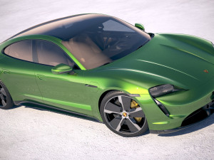 Porsche Taycan Turbo S 2020 vray Modèle 3D