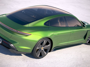 Porsche Taycan Turbo S 2020 vray Modèle 3D