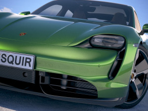Porsche Taycan Turbo S 2020 vray Modèle 3D