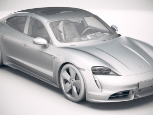 Porsche Taycan Turbo S 2020 vray Modèle 3D