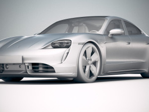 Porsche Taycan Turbo S 2020 vray Modèle 3D