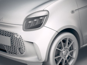 Smart EQ Forfour 2020 3D Model