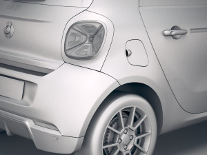 Smart EQ Forfour 2020 3D Model