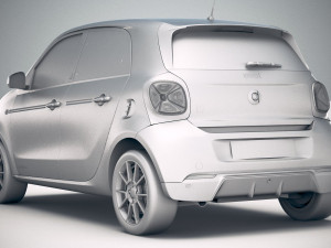 Smart EQ Forfour 2020 3D Model