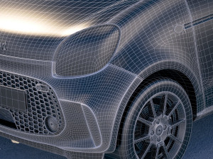 Smart EQ Forfour 2020 3D Model