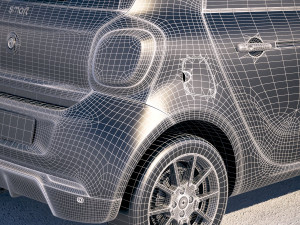 Smart EQ Forfour 2020 3D Model