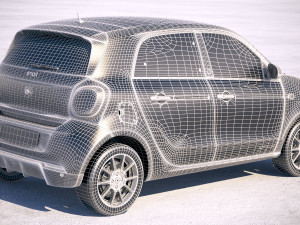 Smart EQ Forfour 2020 3D Model