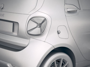 Smart EQ Fortwo 2020 3D 모델