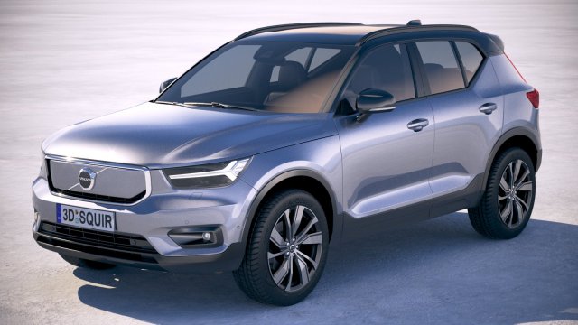 Volvo XC40 Recharge 2020 Model 3D .c4d .max .obj .3ds .fbx .stl .blend 