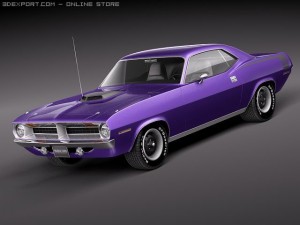 Plymouth Barracuda Hemi 1970 3D Model