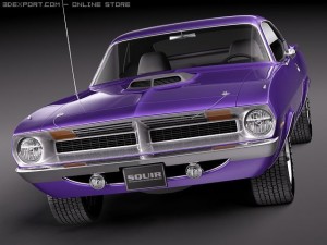 Plymouth Barracuda Hemi 1970 Modelo 3D