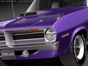 Plymouth Barracuda Hemi 1970 Modelo 3D