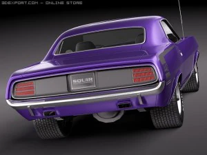 Plymouth Barracuda Hemi 1970 3D Model