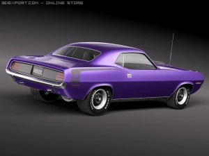 Plymouth Barracuda Hemi 1970 3D Model