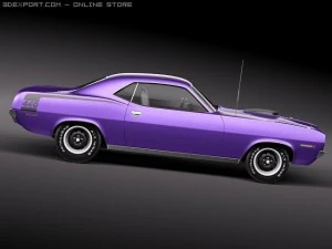 Plymouth Barracuda Hemi 1970 3D Model