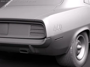 Plymouth Barracuda Hemi 1970 3D Model