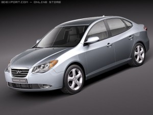 Hyundai Elantra 2010 Modello 3D