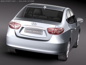 Hyundai Elantra 2010 3D मॉडल