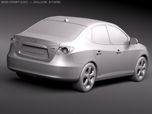 Hyundai Elantra 2010 3D मॉडल