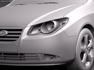 Hyundai Elantra 2010 3D मॉडल