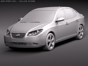 Hyundai Elantra 2010 3D मॉडल