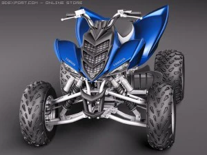 Yamaha Raptor QUAD 3D Model