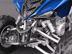 Yamaha Raptor QUAD 3D Model