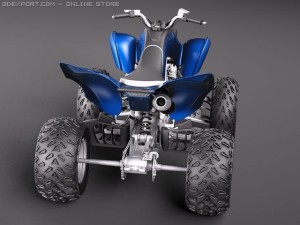 Yamaha Raptor QUAD 3D Модель