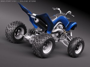 Yamaha Raptor QUAD 3D Модель