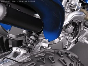 Yamaha Raptor QUAD 3D Model