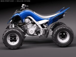 Yamaha Raptor QUAD 3D Model