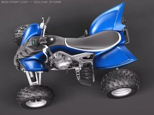 Yamaha Raptor QUAD 3D Model