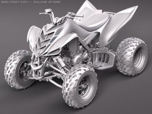 Yamaha Raptor QUAD 3D Модель