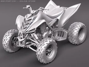 Yamaha Raptor QUAD 3D Model