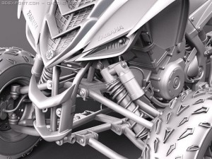 Yamaha Raptor QUAD 3D Модель