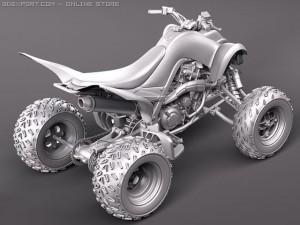 Yamaha Raptor QUAD 3D Модель