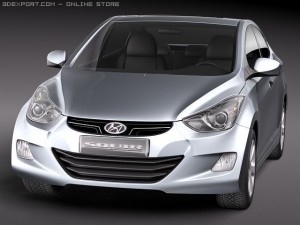 Hyundai Avante 2011 Model 3D