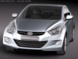 Hyundai Avante 2011 3D Model
