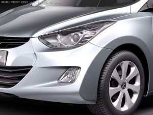 Hyundai Avante 2011 Model 3D