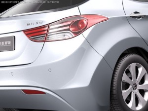Hyundai Avante 2011 Model 3D