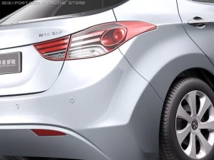 Hyundai Avante 2011 3D Model