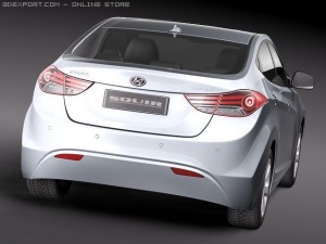 Hyundai Avante 2011 Model 3D