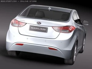Hyundai Avante 2011 3D Model