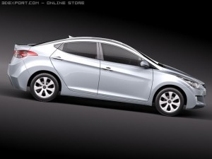Hyundai Avante 2011 Model 3D